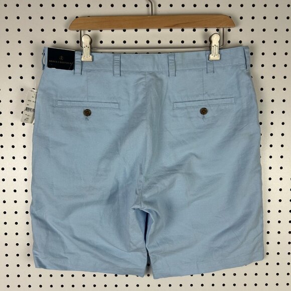 Brooks Brother's Baby Blue Shorts Size 34 NWT READ $79 RETAIL Preppy Flat Front - Picture 1 of 7